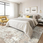 12x18 Rug Living Room: Washable Extra Large Abstract Modern Soft Area Rug Stain - Image 4