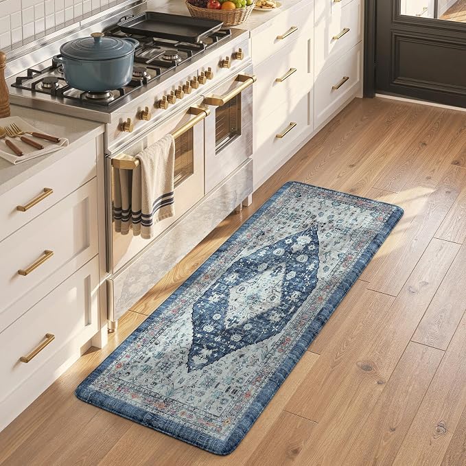 Collive Kitchen Mats for Floor, Boho Non Slip Kitchen Cushion Rug Kitchen Floor - Image 8