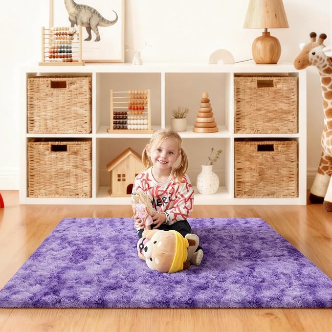 3x5 Rugs for Bedroom, Fluffy Area Rugs for Living Room, Small Fuzzy Shag Soft - Image 6