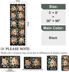 DUKINO 3x8 Washable Runner Rug, Soft Indoor Floral Non Slip Long Runner Rug - Image 2