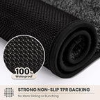PURRUGS Dirt Trapping Door Mat 48" x 48", Non-Slip Machine Washable Entryway Rug - Image 5