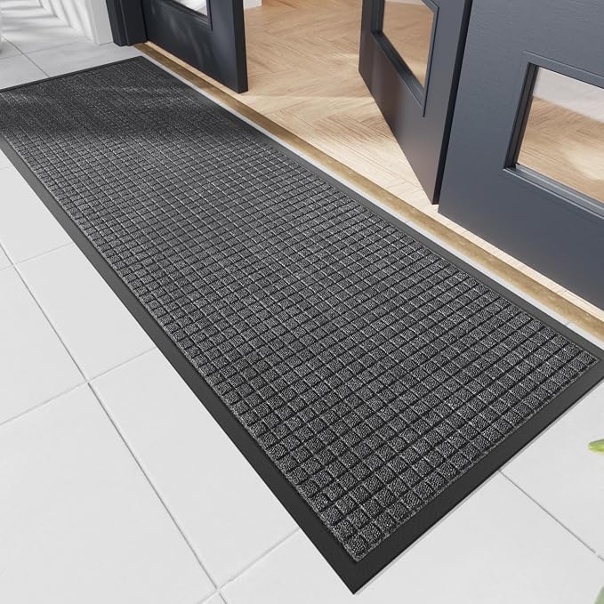 Durable Front Door Mat, Non-Slip Rubber Backing, Stain and Fade Resistant by NatureiFrontDoorMat