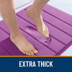 OLANLY Memory Foam Bath Mat 24x16, Super Soft Absorbent Bathroom Rugs, Quick Dry - Image 6