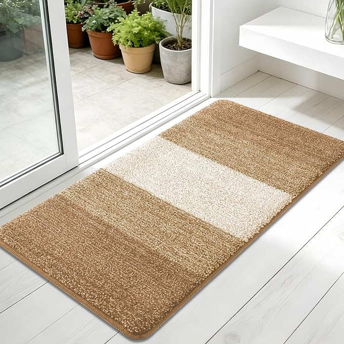 Kitinjoy Indoor Outdoor Door Mat, 45x27 Non-Slip Absorbent Dirt Trapper by Kitinjoy
