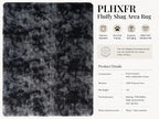 Area Rug for Living Room Bedroom: 5x7 Black Grey Soft Fluffy Shag Upgrade - Image 4