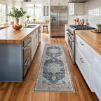Washable Oriental Hallway Runner Rug - Image 2