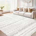 cotiled 8x10 Area Rugs Living Room Rug: Washable Boho Rugs by COTILED