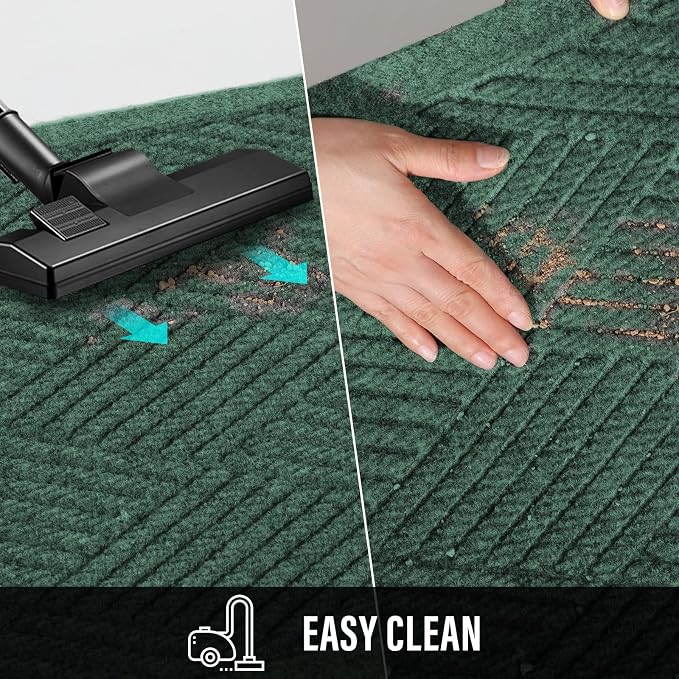 HIYARD Sturdy Front Door Mat, Absorbent Muddy Dirt Resist Welcome Door Mats - Image 7