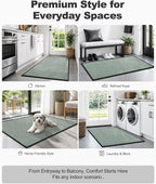 Mibao Front Door Mat Indoor Entrance, 29.5" x 17", Dirt Trapper Welcome Mat - Image 7
