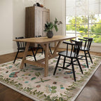 Machine Washable Rugs for Living Room: 9x12 Area Rugs Vintage Rugs Stain - Image 6
