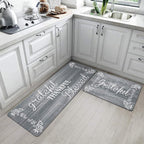 HEBE Anti Fatigue Kitchen Mat Set of 2 Non Slip Cushioned Kitchen Mats - Image 7