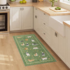 DUKINO 2x4 Runner Rug for Entryway, Animal Dog Print Washable Kitchen Rug - Image 6