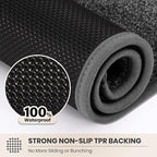 PURRUGS Dirt Trapping Door Mat 24" x 59", Non-Slip Machine Washable Entryway Rug - Image 5