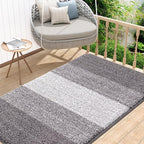 Kitinjoy Indoor Outdoor Door Mat, 48x32 Non-Slip Absorbent Dirt Trapper by Kitinjoy