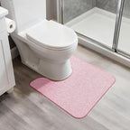Bosap Toilet Rugs U Shaped Bathroom Rug, Machine Washable Non Slip Quick Dry by BosapDirect