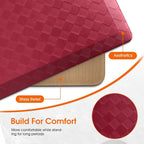 TranquilRelax 4/5 Inch Thick 2-Piece Anti-Fatigue Kitchen Mats, Cushioned - Image 6