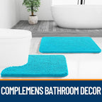 OLANLY Bathroom Rugs 36x24, Extra Soft Absorbent Chenille Bath Rugs, Rubber - Image 7