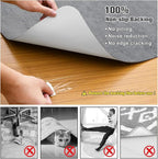 Placoot Desk Chair Mat for Hardwood Floor Corduroy Surface 1/6" Thick 55"x35" - Image 3