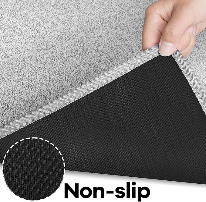 AREDO Runner Rug with Non Slip Rubber Backing, Washable Soft Floor Carpet - Image 5