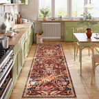 AMTOVO 2.7x8 Runner Rug for Hallway, Washable Non-Slip Long Kitchen Carpet - Image 2
