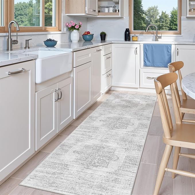 2x6 Runner Rug Non Slip for Entryway, Washable Runners for Kitchen, Soft Thin - Image 3