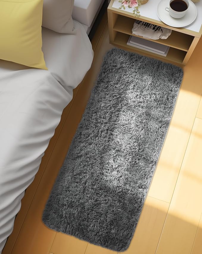 Ophanie Runner Rug for Hallway, 2x5 Upgrade Non-Slip Fluffy Soft Bedside Rugs - Image 6