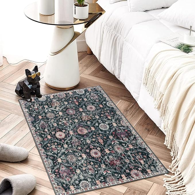 Lahome Moroccan Trellis Washable Rug, 2x3 Entryway Rugs - Image 5