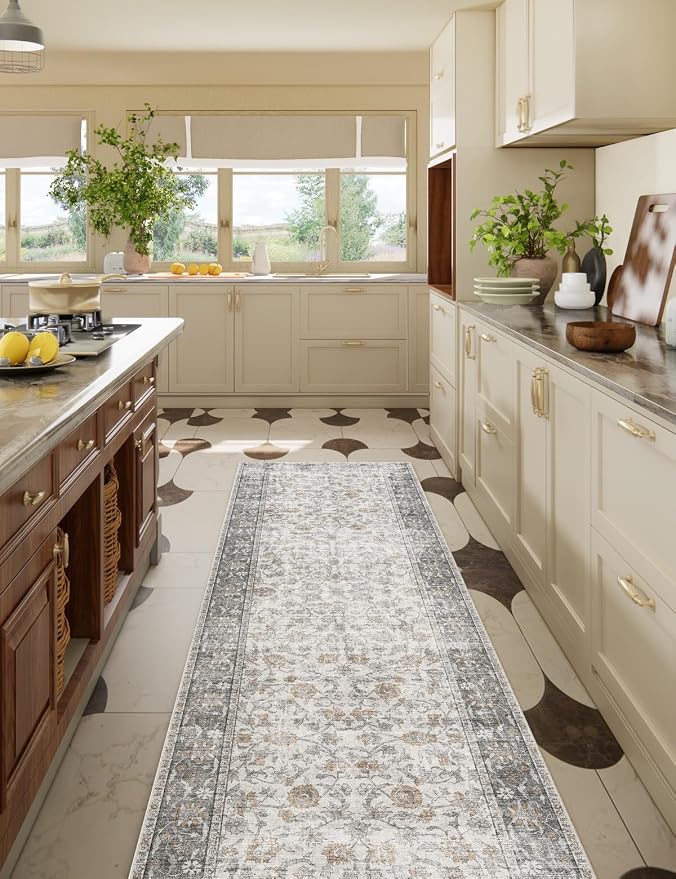 Washable Kitchen Rug Runners for Hallways: 2'6"x8' Bedroom Rug Non Slip - Image 9