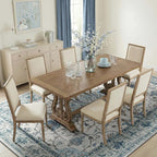 RELEANY Area Rugs 5'x7' Washable Non-Slip, Floral Vintage Distress Medallion - Image 4