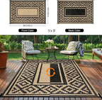 Outdoor Patio Plastic Straw Rug - Image 2
