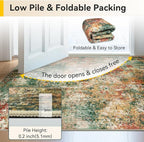 RELEANY Washable Area Rugs 2'x10' Non-Slip Modern Abstract Soft - Image 6