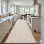Vaukki 2x10 Runner Rug for Living Room, Soft Fluffy Washable Modern Floral - Image 8