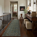 GENIMO Floral Washable Runner Rug 2’6”x12’, Non-Slip Long Hallway Carpet - Image 4