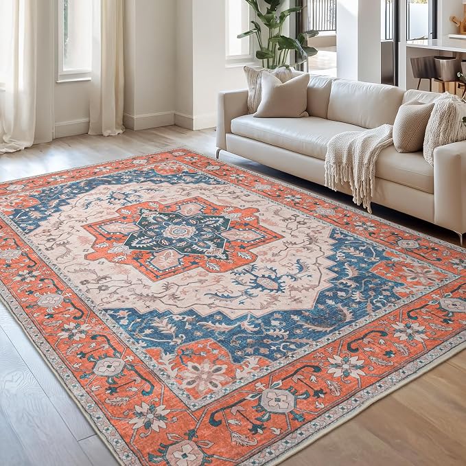 Lessymo 5x7 Area Rugs for Living Room- Machine Washable Area Rugs, Super Soft - Image 9