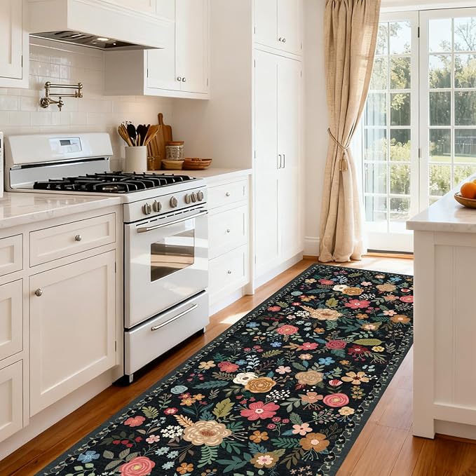 Washable 2' x 6' Runners for Hallways, Non Slip Long Floor Runner for Kitchen - Image 2