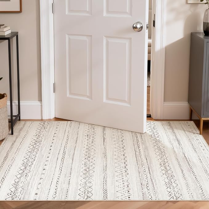 cotiled 3x5 Area Rugs Living Room Rug: Washable Boho Rugs - Image 4