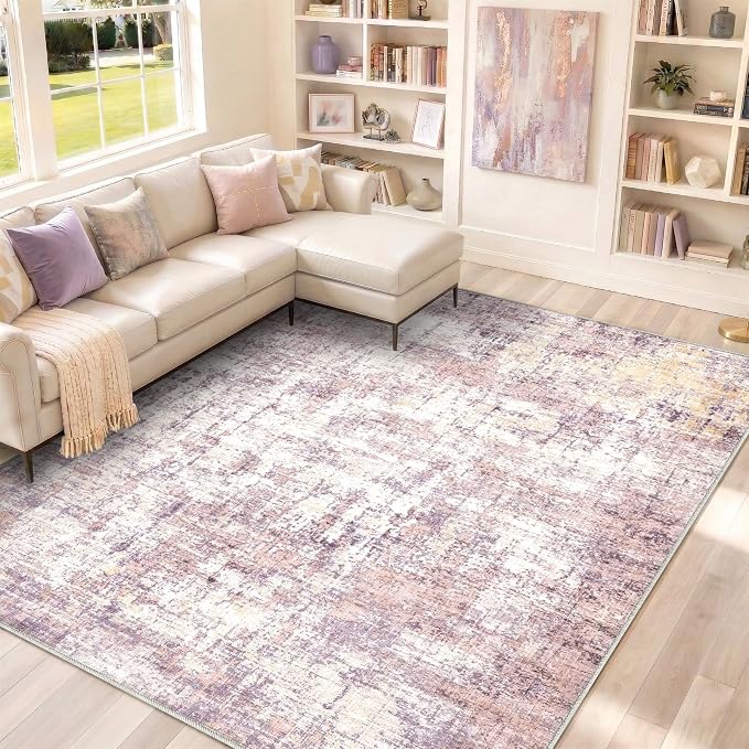 8x10 Area Rugs Washable Living Room Rug-No Slip Soft Carpets Modern Abstract by Unknown