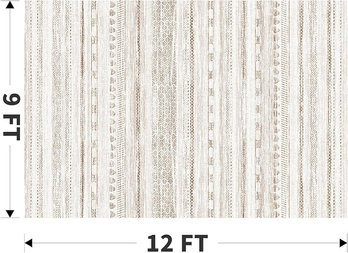 9x12 Area Rugs for Living Room Machine Washable Rug Distressed Indoor Carpet - Image 2
