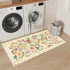 DUKINO 2x4 Rug for Entryway, Washable Kitchen Floral Runner Rug - Image 8