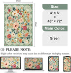 DUKINO 4x6 Area Rug, Floral Rugs - Image 2