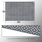 SAND MINE Waterproof Outdoor Rug 4x6 ft, Reversible Mats, Modern Area Rug - Image 2