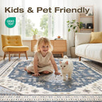 5x7 Washable Area Rug, Large Rugs - Image 4