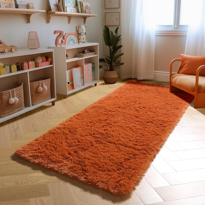 Amdrebio Burnt Orange 2x6 Runner Rugs - Image 6