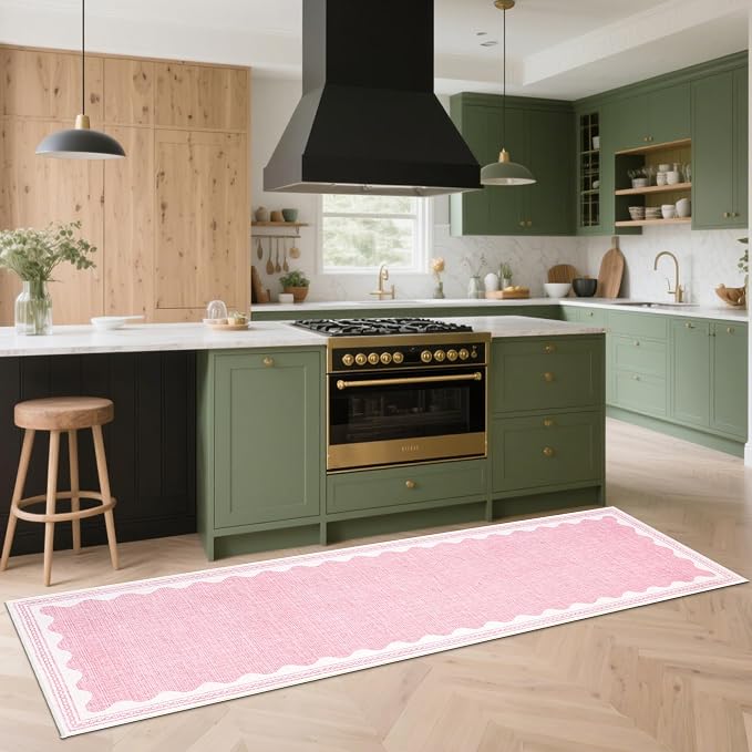 GarveeHome 2x10 Runner Rug for Hallway Washable Kitchen Rugs Non Slip Solid - Image 2