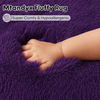 5x7 Plush Fluffy Area Rugs, Large Soft Carpet, Upgraded Non-Slip Rectangular Rug - Image 2