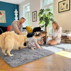 OLANLY 2x2 Machine Washable Small Rug, Soft Fluffy Shaggy Throw Rug - Image 5
