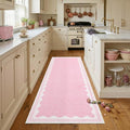 GarveeHome 2.5x8 Runner Rug for Hallway Washable Kitchen Rugs Non Slip Solid by GarveeHome