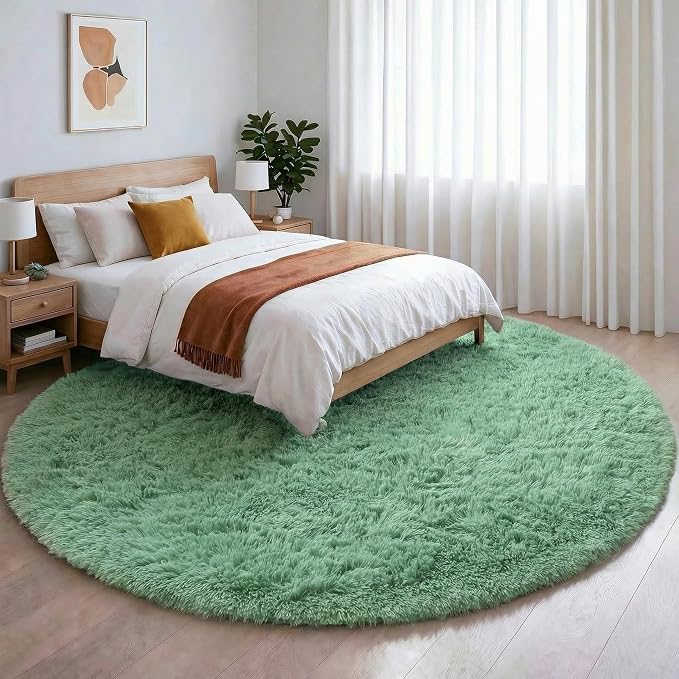Amdrebio Sage Green Round Rugs 5Ft - Image 6