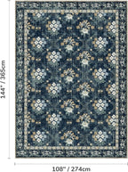 Lessymo Large Area Rugs 9x12 for Living Room, Soft Washable Rug for Bedroom - Image 2