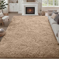 Fluffy Area Rugs 9x12 Living Room Bedroom: Ultra Soft Shag Rug Upgrade Non-Slip by Luxturiy